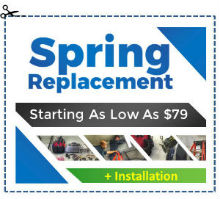 Elite Garage Door Special Offers - Spring Replacment Starting As Low As $79