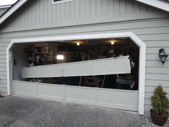 Garage Door Bent Panel Repair In Hamtramck MI By Elite® Garage Door, Repair & Installation Services